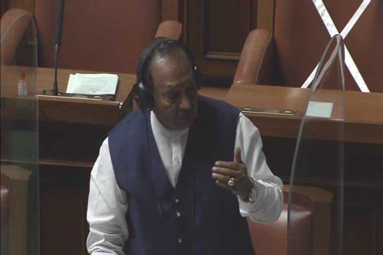 minister ks eshwarappa talking in assembly session