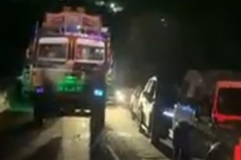 escort vehicle of Governor Rajendra Vishwanath Arlekar was hit by the truck