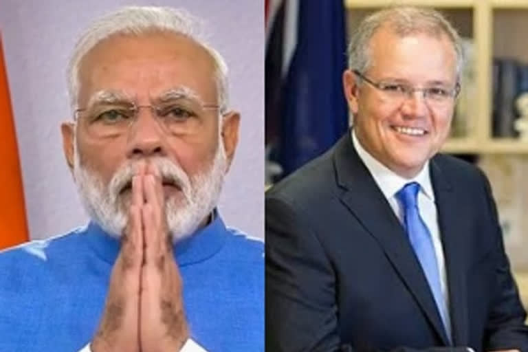 Narendra Modi and Scott Morrison