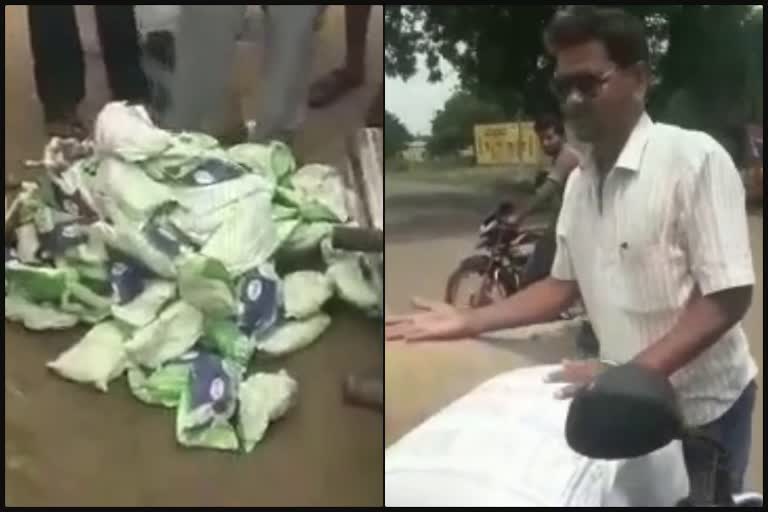 illegal transport of milk powder of ksheerabhagya scheme at athani