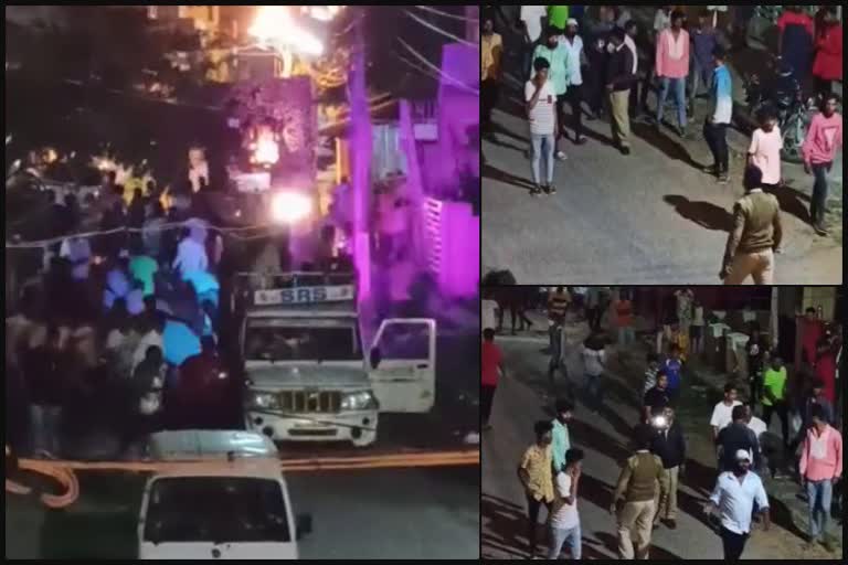 police took action on  miscreants who misbehaves during ganesha immersion procession