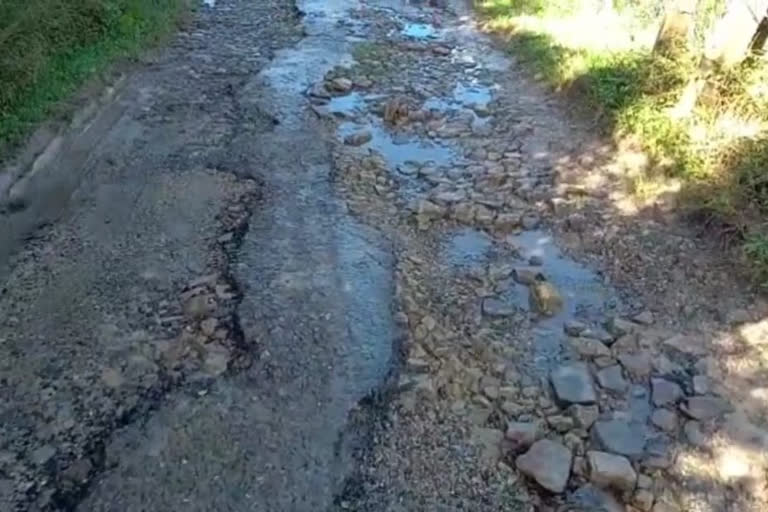 road problem in Nachan assembly constituency