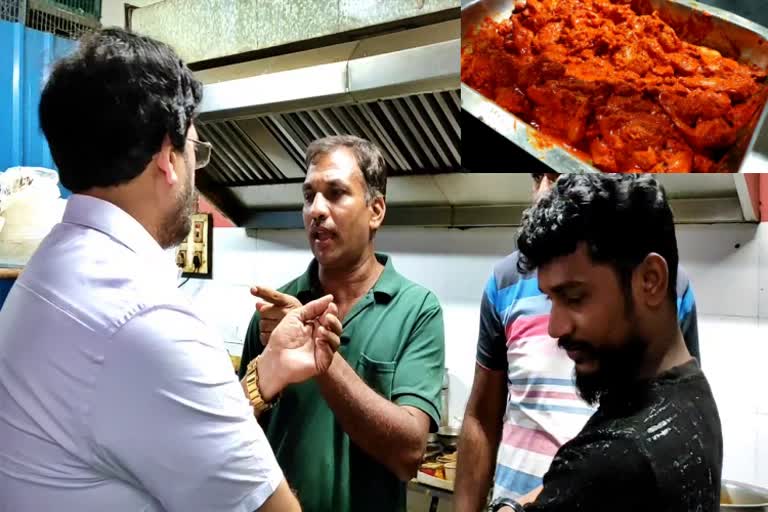 Selling the Spoiled chicken kebab in Shivamogga