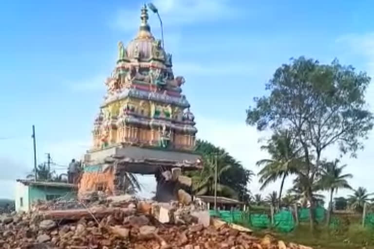 Temple which demolished was built in Govt property