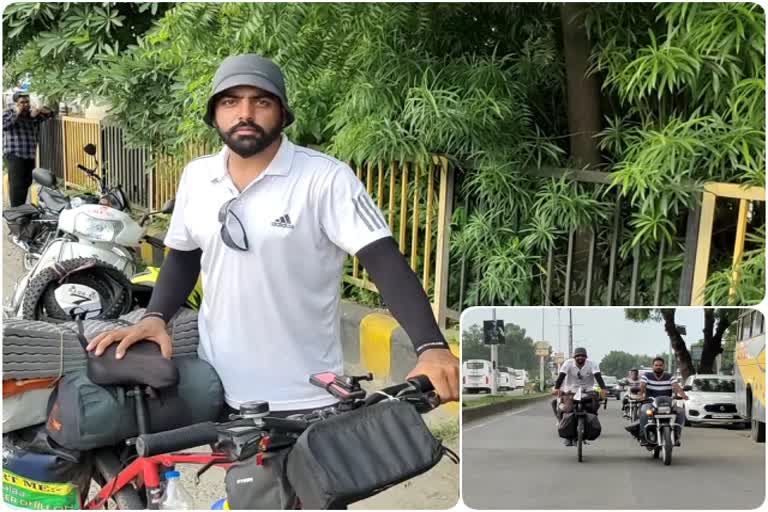 Cycle journey started from Kashmir to Kanyakumari