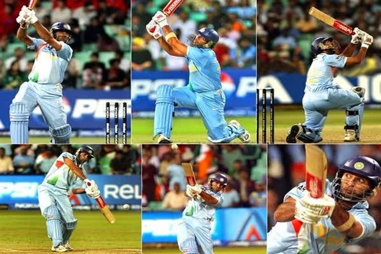 യുവരാജ് സിങ്  Yuvraj Singh  T20 World Cup  Yuvraj six sixes  yuvraj six  yuvraj record  സ്റ്റുവർട്ട് ബ്രോഡ്  Stuart Broad  Andrew Flyntoff  india england  smashed 6 sixes in an over