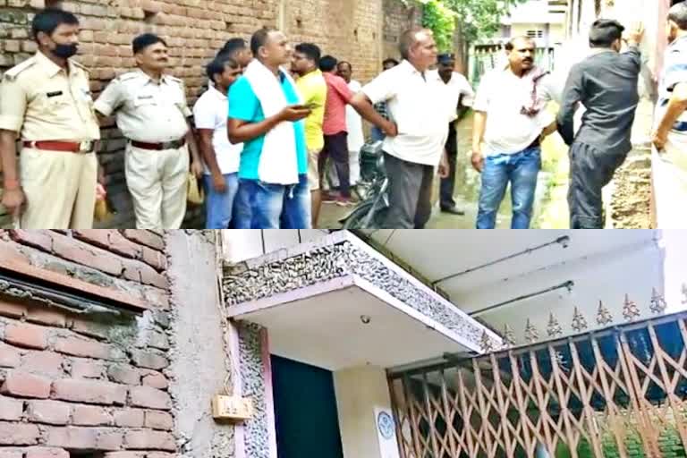 bank officials sealed woman house for not repaying loan in Rohtas