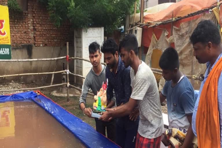 Ganesh immersion Chandrapur