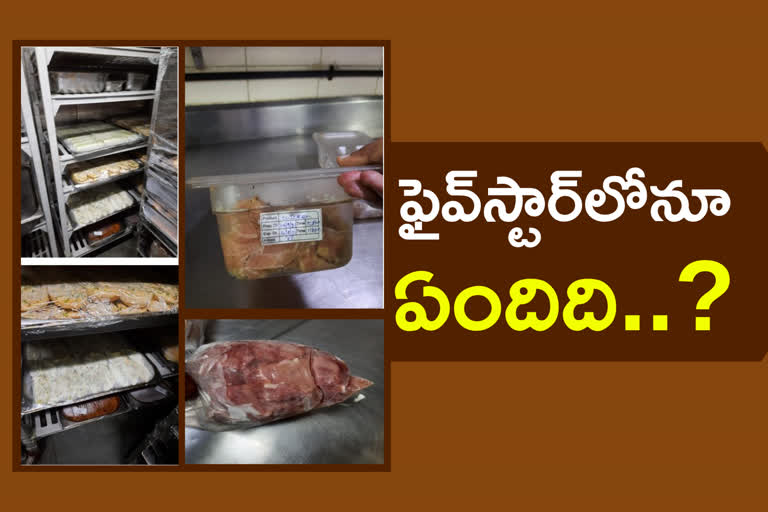 food safety officers inspection in mind space five star hotels in Hyderabad