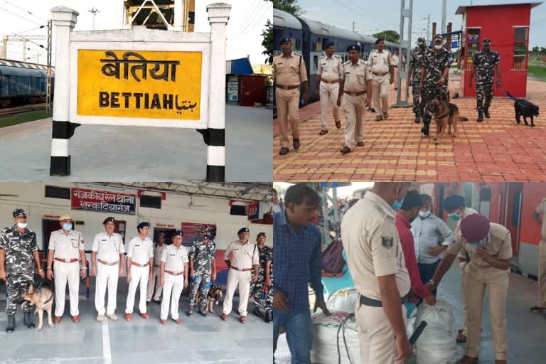 बेतिया में अलर्ट पर पुलिस