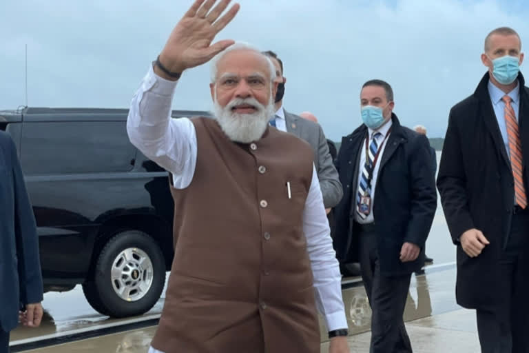 PM Modi arrives in Washington to attend Quad summit, address UNGA