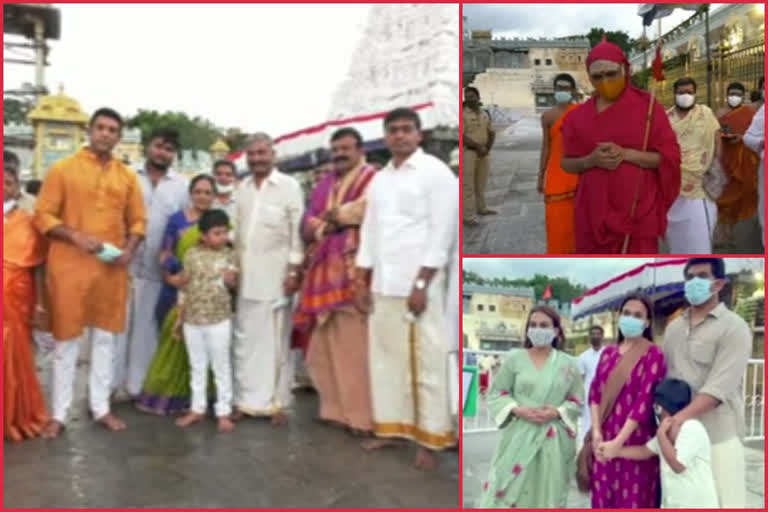 VIPS VISIT TO TIRUMALA FOR BALAJI DARSHAN