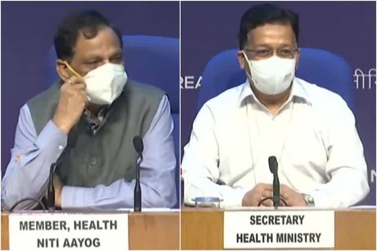 HEALTH MINISTRY BRIEFING COVID VACCINATION  IN INDIA