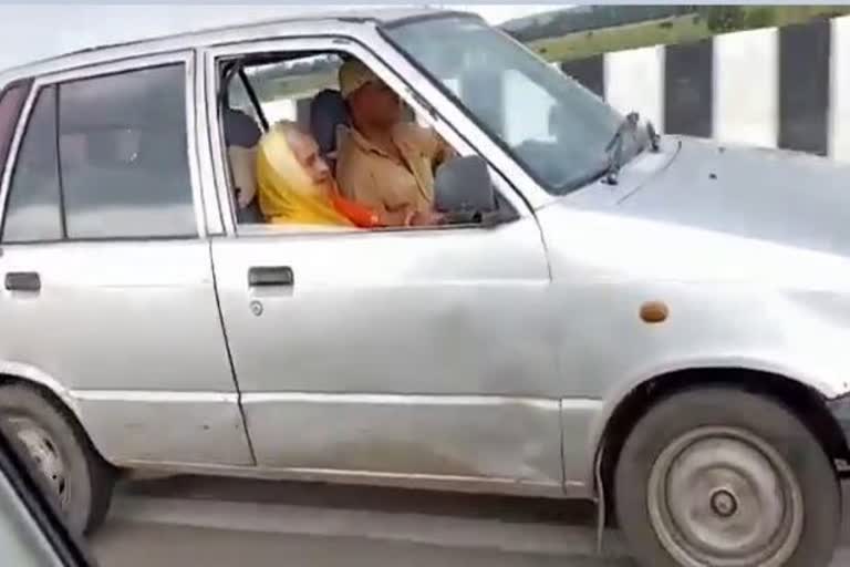 90 years old woman resham bai drives car