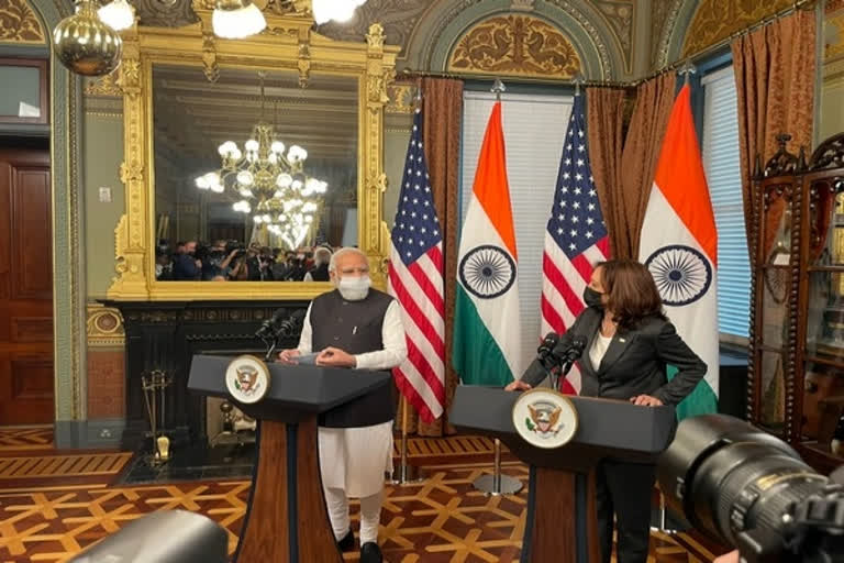 PM Modi meets US Vice Prez Kamala Harris, praises her as a source of inspiration