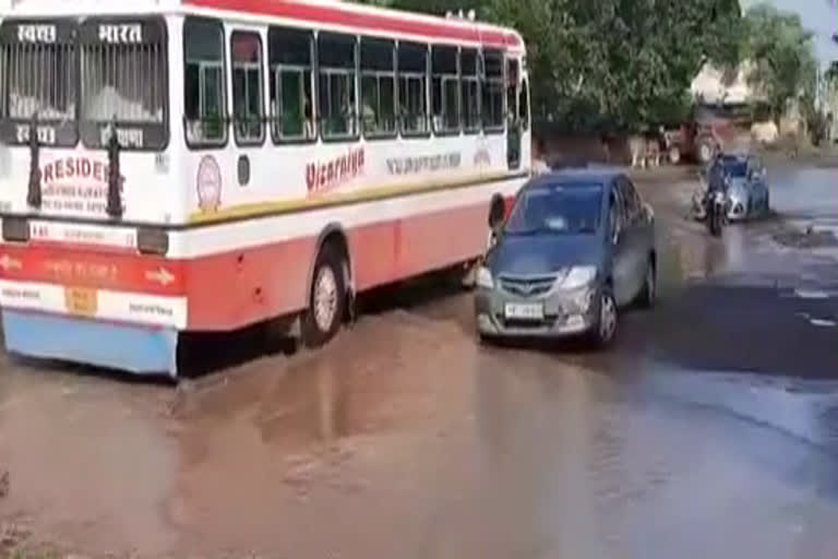 bhiwani national highway waterlogging