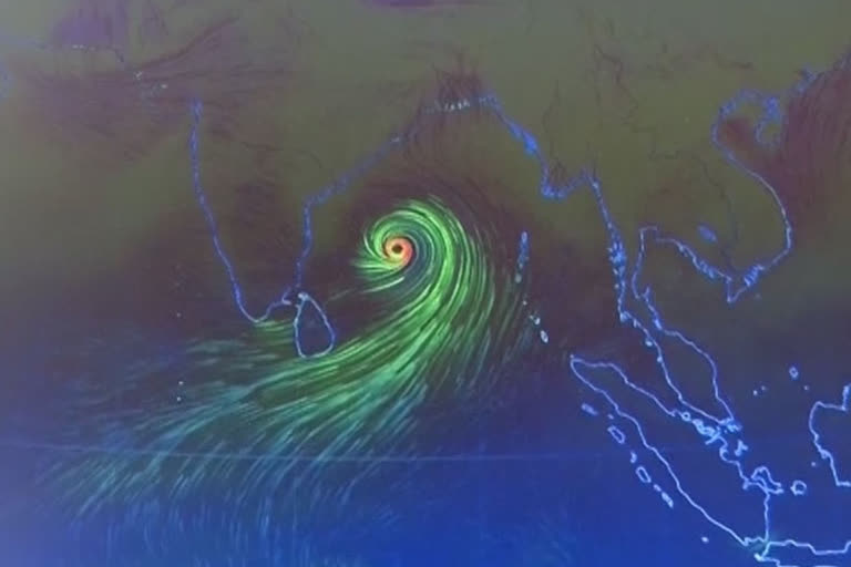 low pressure in eastern central Bay of Bengal