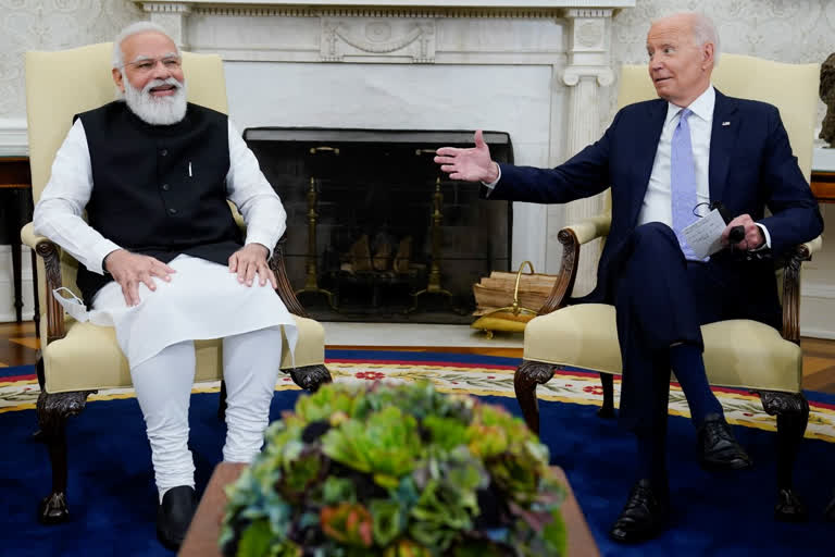 Modi Biden vow to enhance India US ties