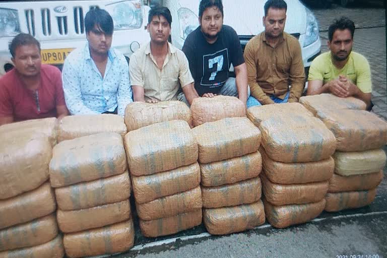 Noida STF arrested six Interstate hemp smuggler