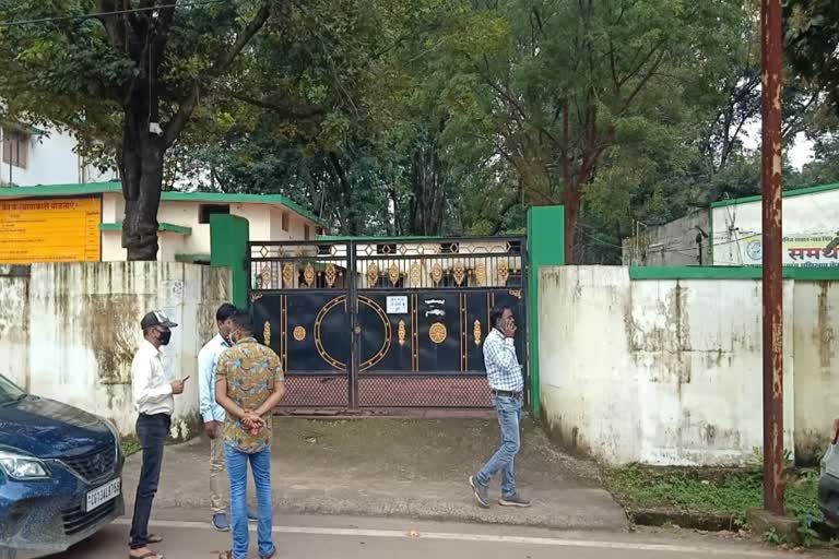 crowd outside center