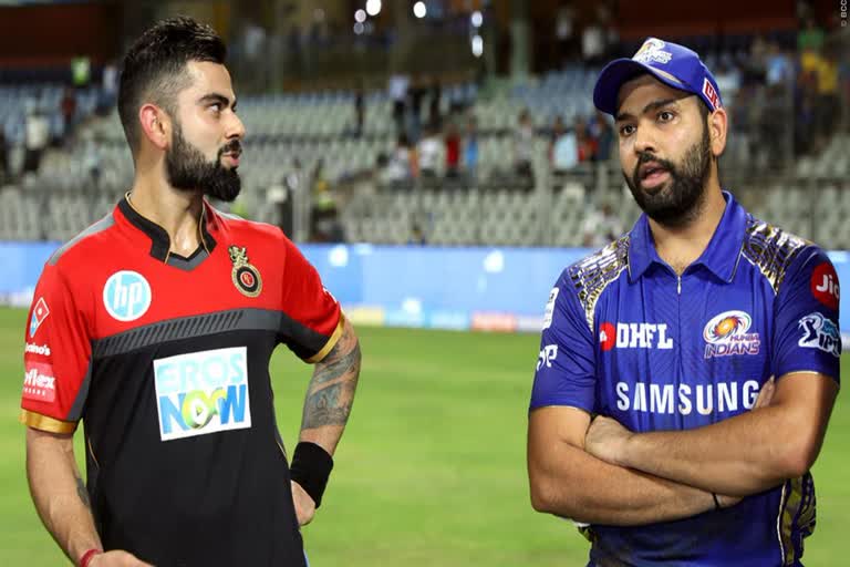 IPL 2021  MUMBAI INDIANS  ROYAL CHELLENGERS BANGALORE  ഐപിഎൽ  മുംബൈ ഇന്ത്യൻസ്  റോയൽ ചലഞ്ചേഴ്‌സ് ബാംഗ്ലൂർ  വിരാട് കോലി  രോഹിത് ശർമ  മുംബൈ ബാംഗ്ലൂരിനെ ബാറ്റിങ്ങിനയച്ചു