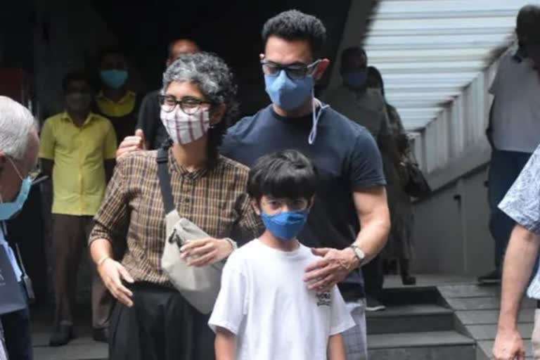 kiran rao son azad news  aamir khan kiran rao news  aamir khan kiran rao son azad news  ആമിർ ഖാൻ കിരൺ റാവു വാർത്ത  ബോളിവുഡ് താരം ആമിര്‍ ഖാൻ വാർത്ത  നിർമാതാവ് കിരണ്‍ റാവു വാർത്ത  നിർമാതാവ് കിരണ്‍ റാവു ആമിർ ഖാൻ വാർത്ത