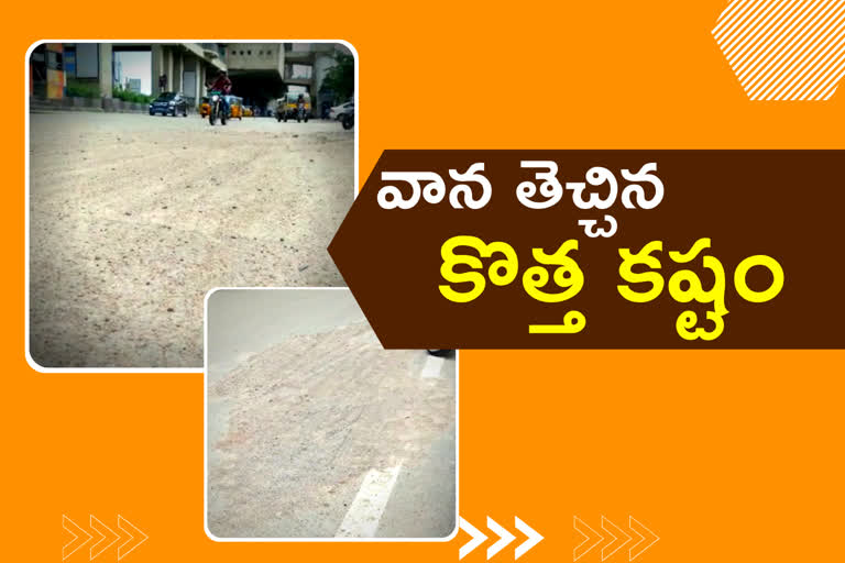 Hyderabad motorists facing new problem with sand on Roads