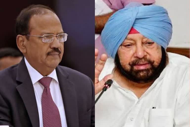 Capt Amarinder Singh meets NSA Ajit Doval