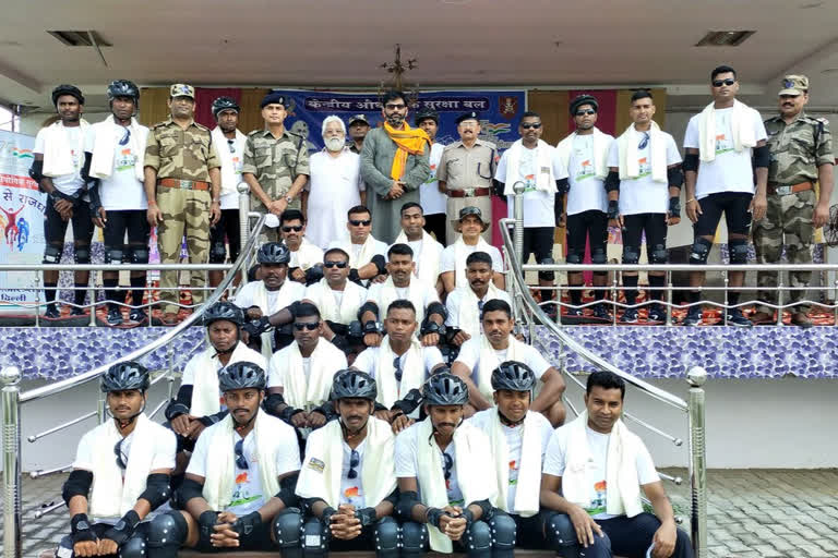 azadi ka amrit mahotsav: CISF organized a cycle rally in noida