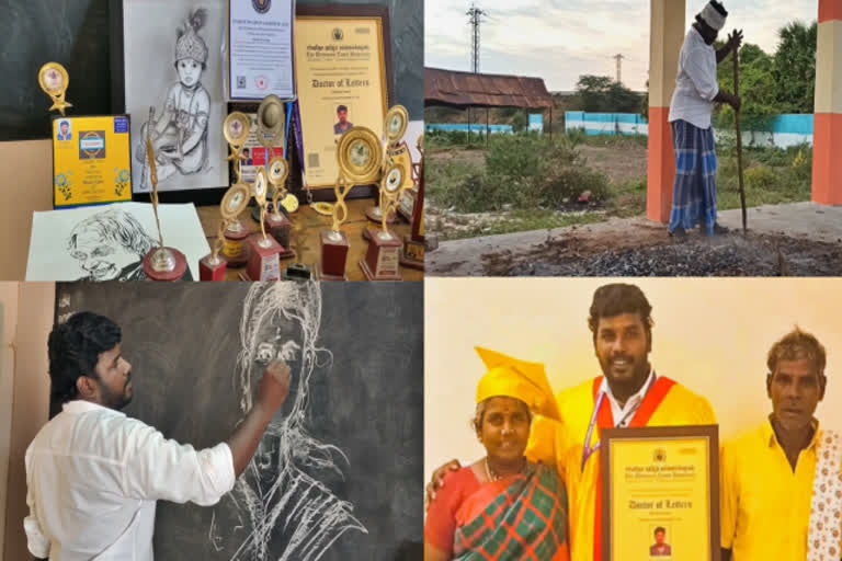 sivagangai news  sivagangai latest news  drawing teache  teacher working as cremator  cremator  drawing teacher also working as cremator  சிவகங்கை செய்திகள்  இரவில் வெட்டியான் பகலில் ஆசிரியர்  வெட்டியானாக வேலை பார்க்கு ஆசிரியர்  சிவகங்கையில் வெட்டியானாக வேலை பார்க்கு ஆசிரியர்  பகலில் ஆசிரியர்