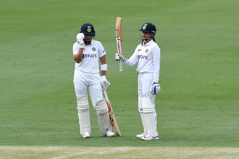 Women's Day/Night Test: India reach 114/1 vs Australia as rain stops play