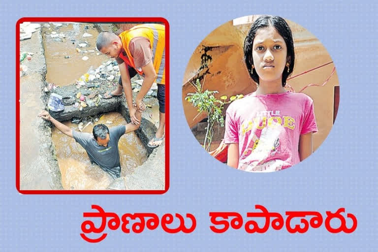 Workers who rescued the girl