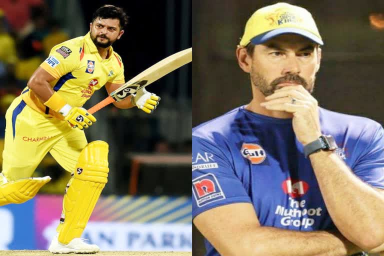 Stephen Fleming  Suresh Raina  Chennai Super Kings  Coach Stephen Fleming  Fleming supports Raina  स्टीफन फ्लेमिंग  सुरेश रैना  फ्लेमिंग ने रैना का समर्थन किया  खेल समाचार  Sports News  चेन्नई सुपर किंग्स  कोच स्टीफन फ्लेमिंग