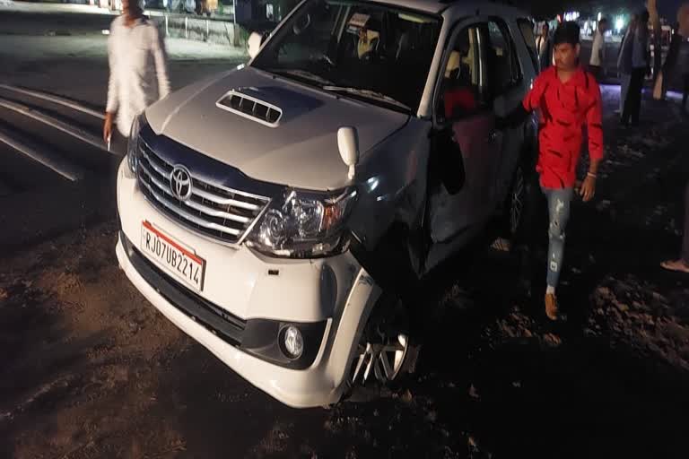 खाजूवाला विधायक गोविंदराम,  विधायक की गाड़ी का एक्सीडेंट , Khajuwala MLA Govindram , MLA car accident, Pradesh Congress Committee