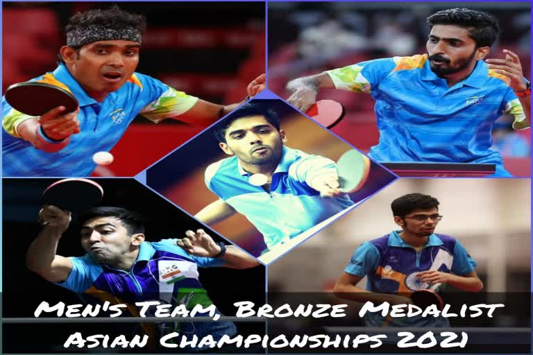 Indian men's team win bronze in Asian Table Tennis C'ships