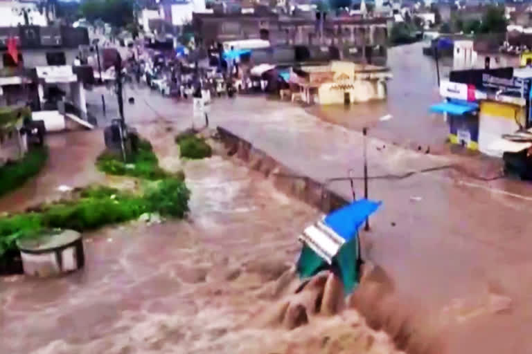 Aurangabad is inundated due to heavy rainfall in the region