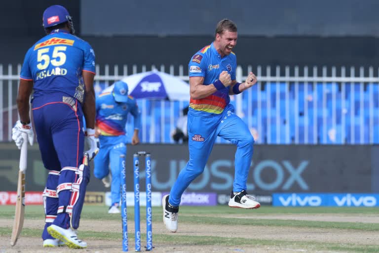 IPL 2021: Delhi capitals restrict Mumbai Indians at 129/8