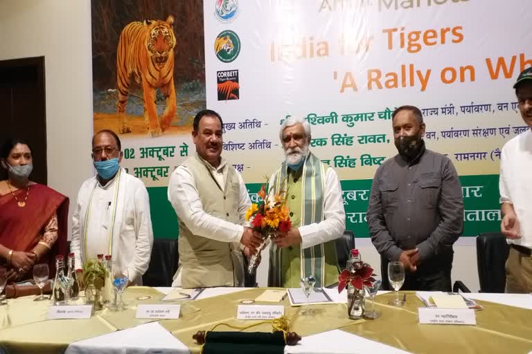 union-minister-ashwini-choubey-participat-in-concluding-program-of-amrit-mahotsav-of-corbett-tiger-reserve