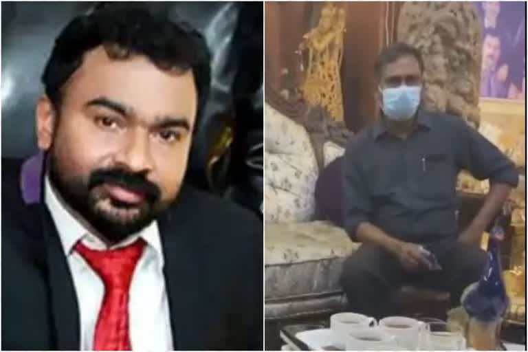 ക്രൈംബ്രാഞ്ച് ഡിവൈ എസ്‌പി  video clip  crime branch officials  മോന്‍സന്‍ മാവുങ്കല്‍  Monson Mavugal  ശ്രീവത്സം ഗ്രൂപ്പ്