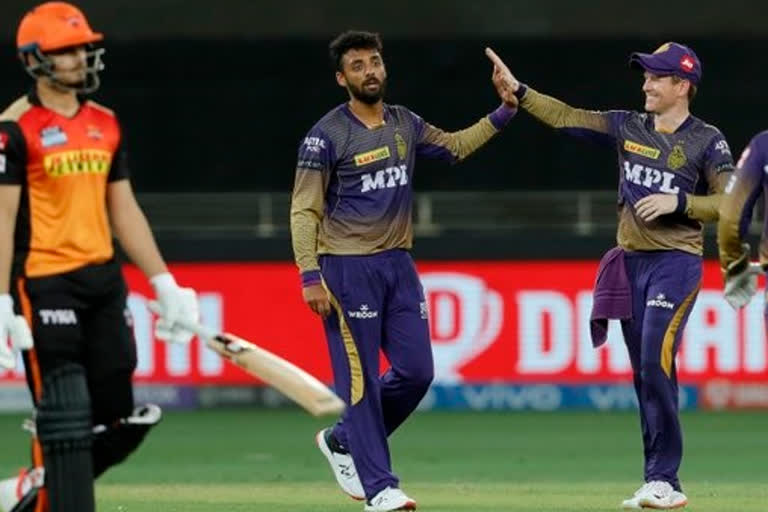 IPL 2021 KKR VS SRH : Sunrisers Hyderabad set 116 run target for Kolkata Knight Riders