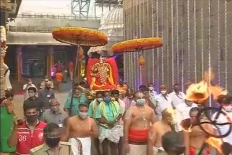 All set for the annual festival of Brahmotsavam in Tirupati