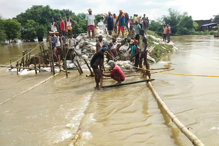 बाढ़ की विभीषिका झेलने को मजबूर नालंदा का रहुई प्रखंड़