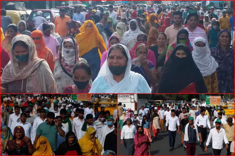 Farmers protest in noida