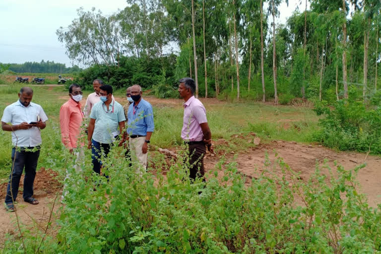 ONGC officials inspect the closure of deep wells set up for fuel testing