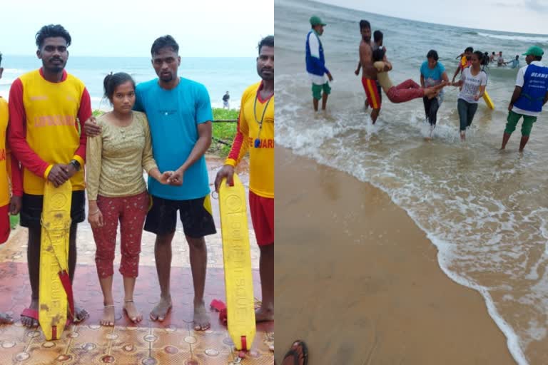 Rescue of two person in karwar sea