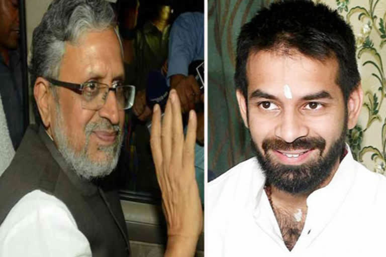 Tej Pratap Yadav got sushil Modi support