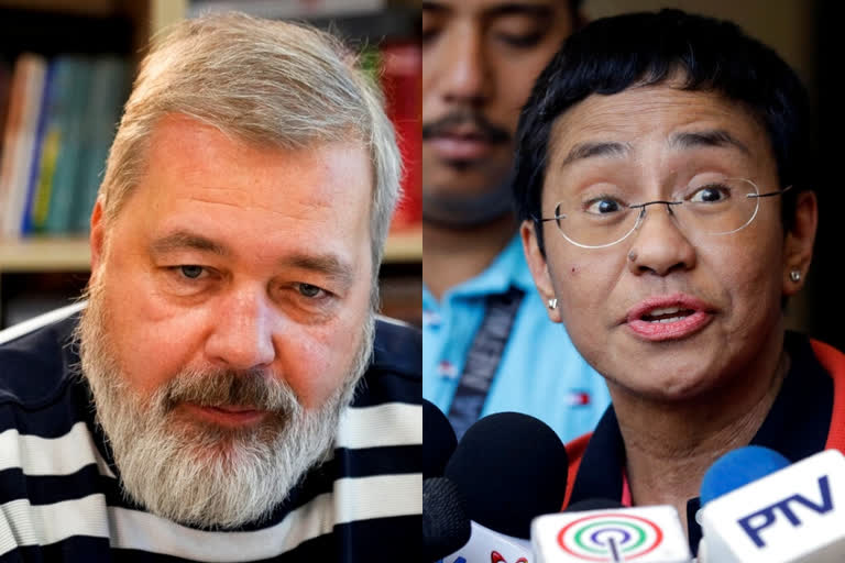 Journalists Maria Ressa and Dmitry Muratov win Nobel Peace Prizeze