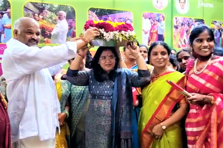 bathukamma celebrations by inter board