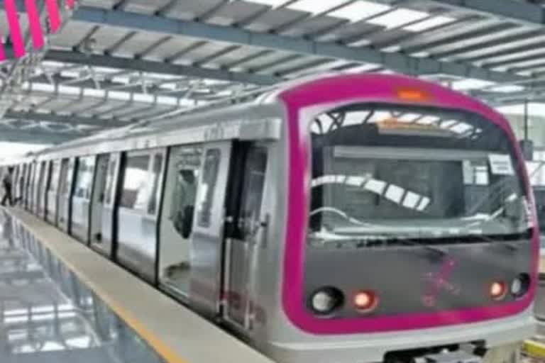 namma metro Purple Line service stops
