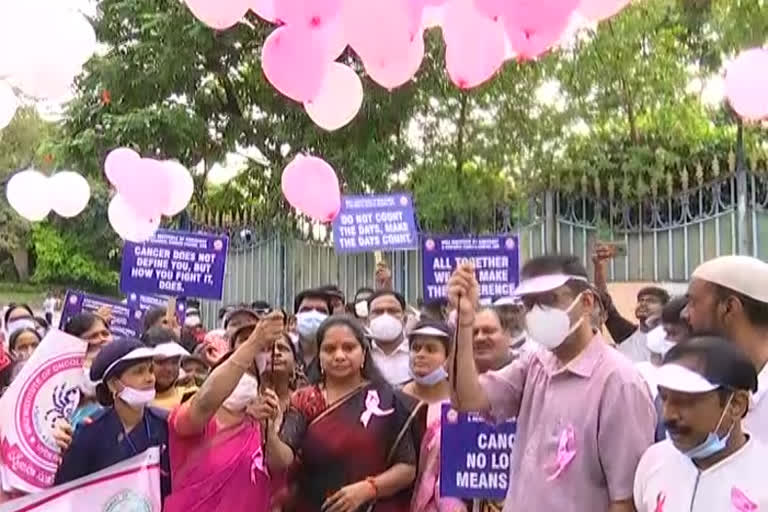 mlc kavitha about Breast cancerm breast cancer awareness program